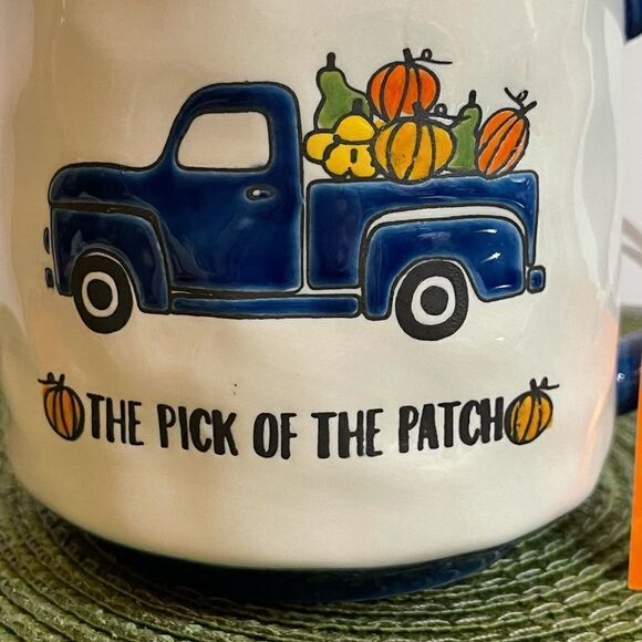 Lang by Design truck with pumpkins mug NWT - Picture 2 of 8